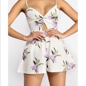 SUMMER FLING FLORAL ROMPER